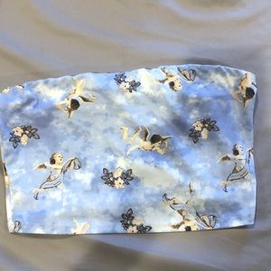 Cute blue Angels tube top